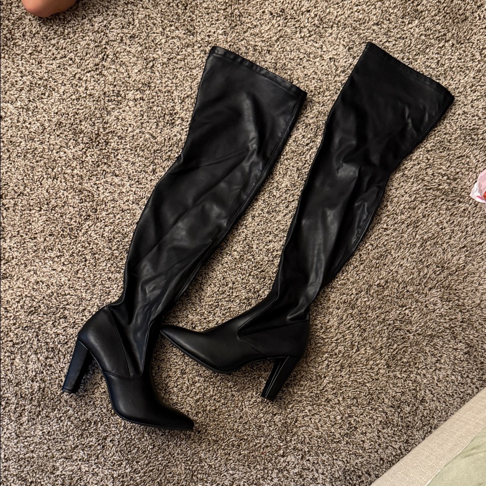 Black thigh high Women's Boots